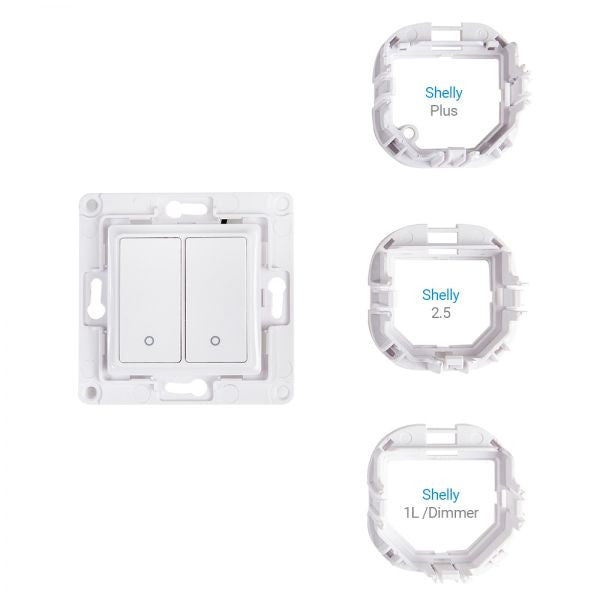 Shelly Wall Switch 2 button - White