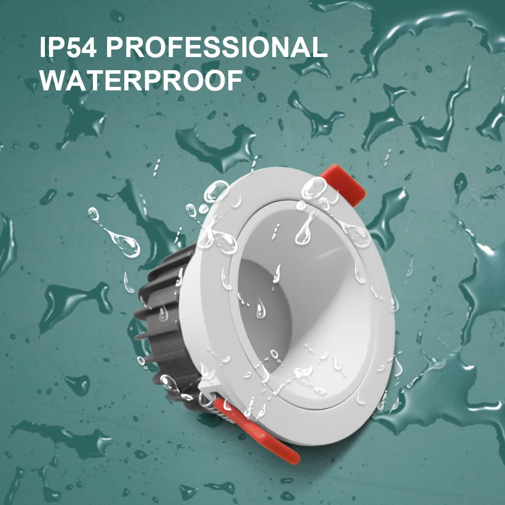 GLEDOPTO Zigbee 3.0 Smart RGBCCT LED Ceiling Downlight Pro 6W 12W Waterproof IP54