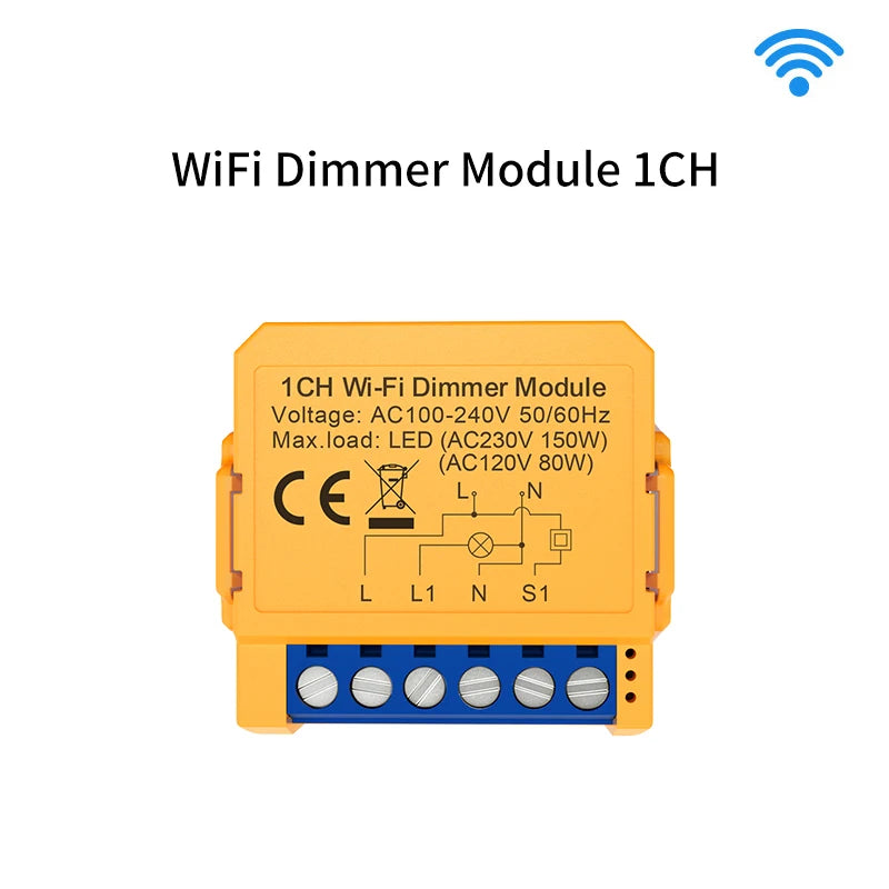 Tuya WiFi/ZigBee 1/2 Gang Dimmer Light Switch Module