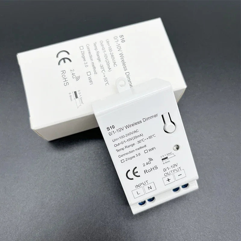 Mini Tuya WiFi LED Lights Dimmer Controller AC 100-240V 0/1-10V