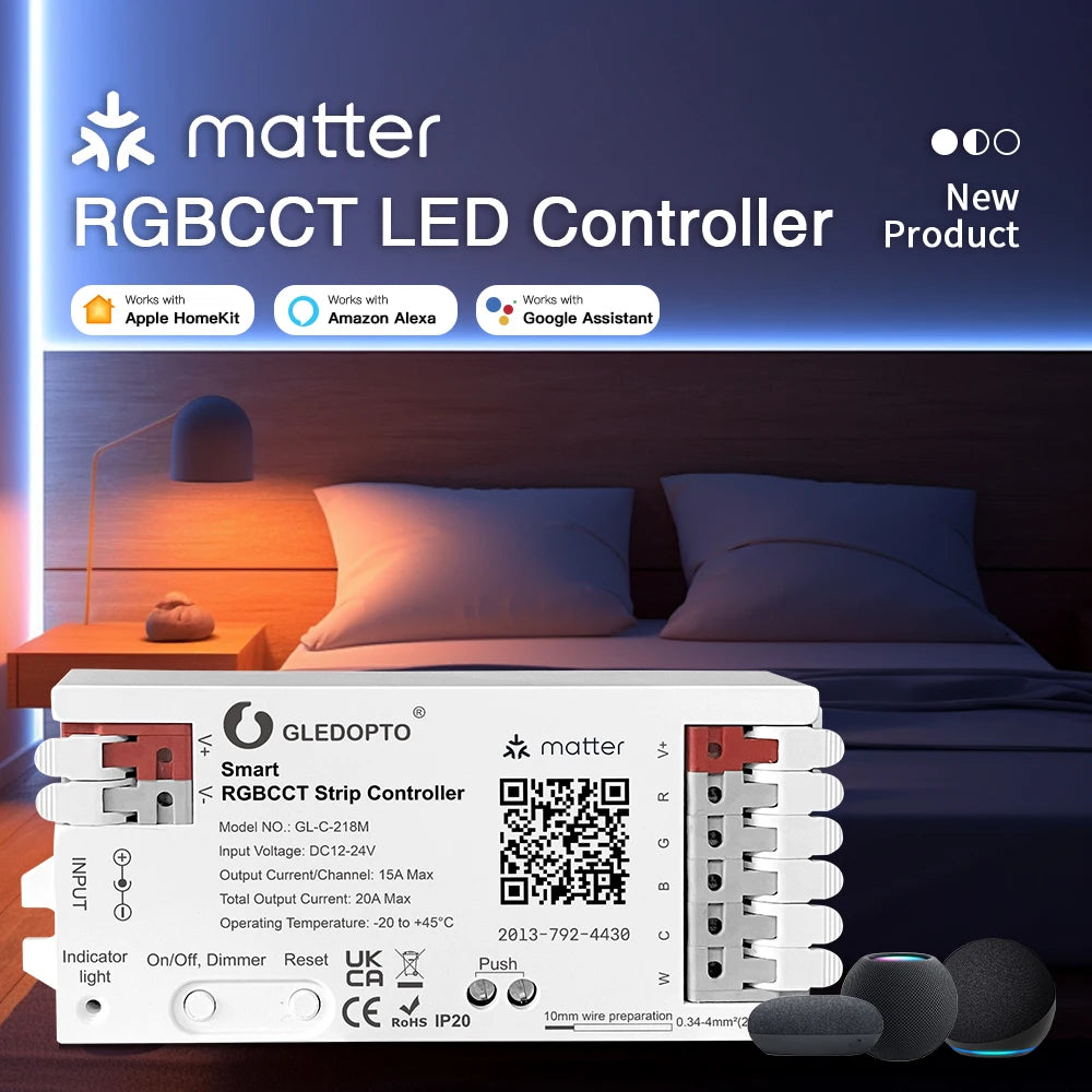 Gledopto Matter RGBCCT LED-Controller