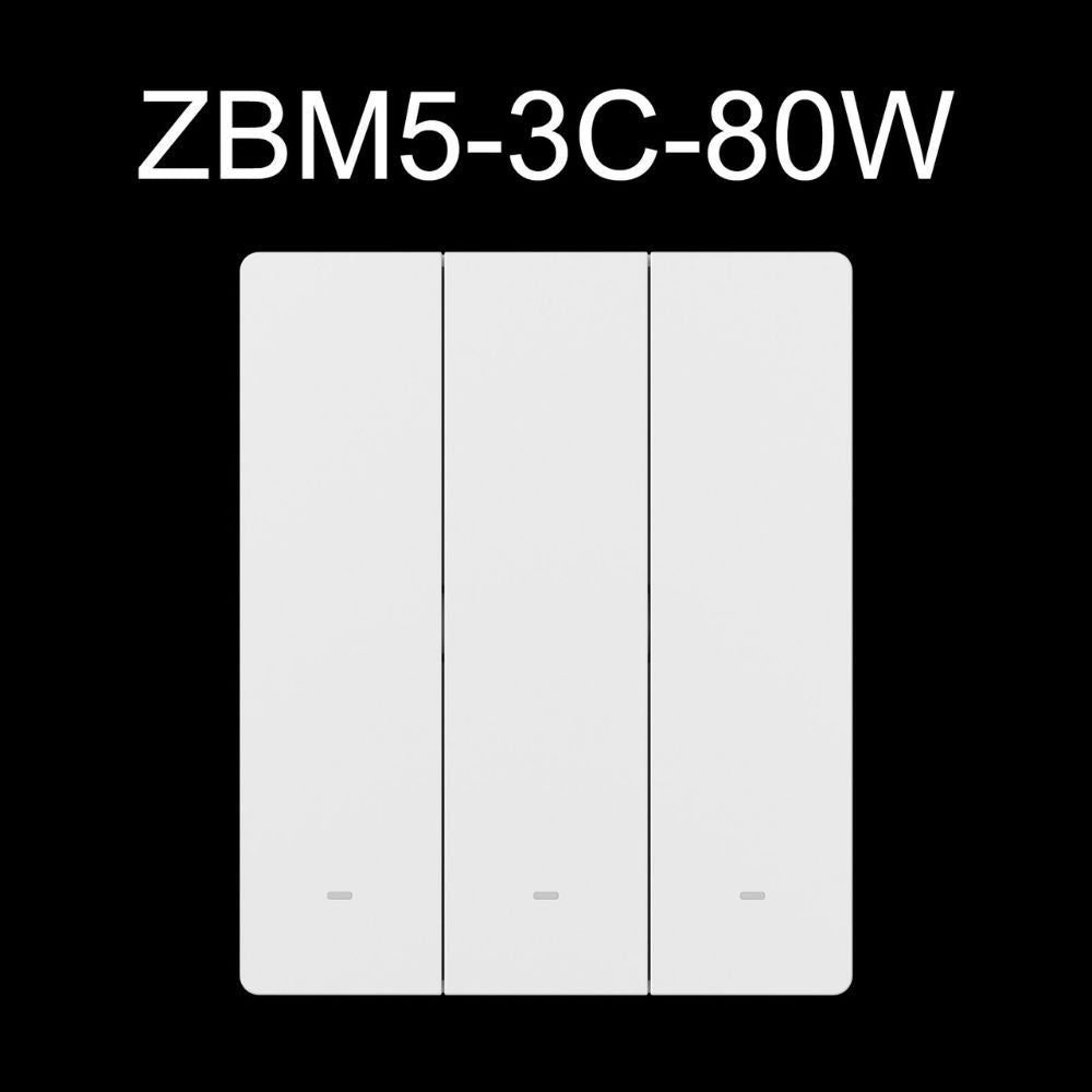 SONOFF SwitchMan M5 Zigbee smart wall switch, 3-gang, modular version, white (ZBM5-3C-80W)