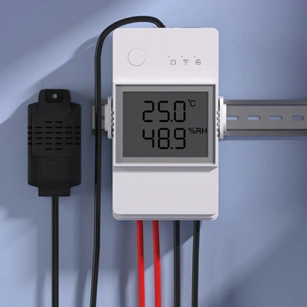 Sonoff TH20 Elite (R3) WiFi smart relay (230V/20A and NO/NC dry contact) with sensor input and LCD screen (THR320D)