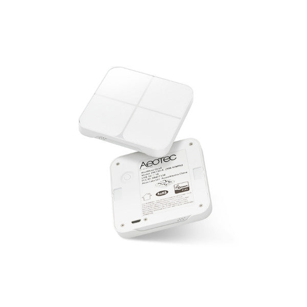Aeotec WallMote Quad - Remote Switch with 4 Buttons, with Z-Wave protocol