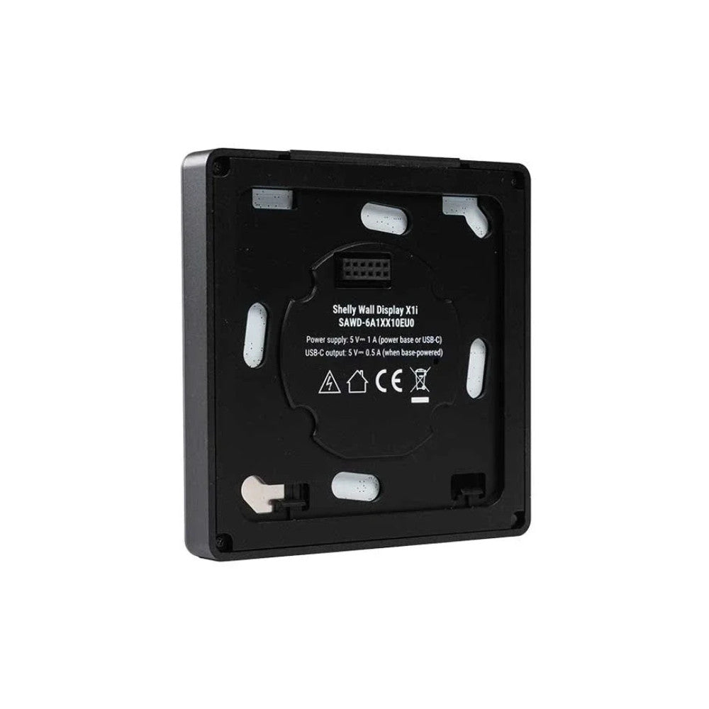 Shelly Wall Display X1i – Control panel, light switch, Wi-Fi, Bluetooth, black (SAWD-6A1XX10EU0)
