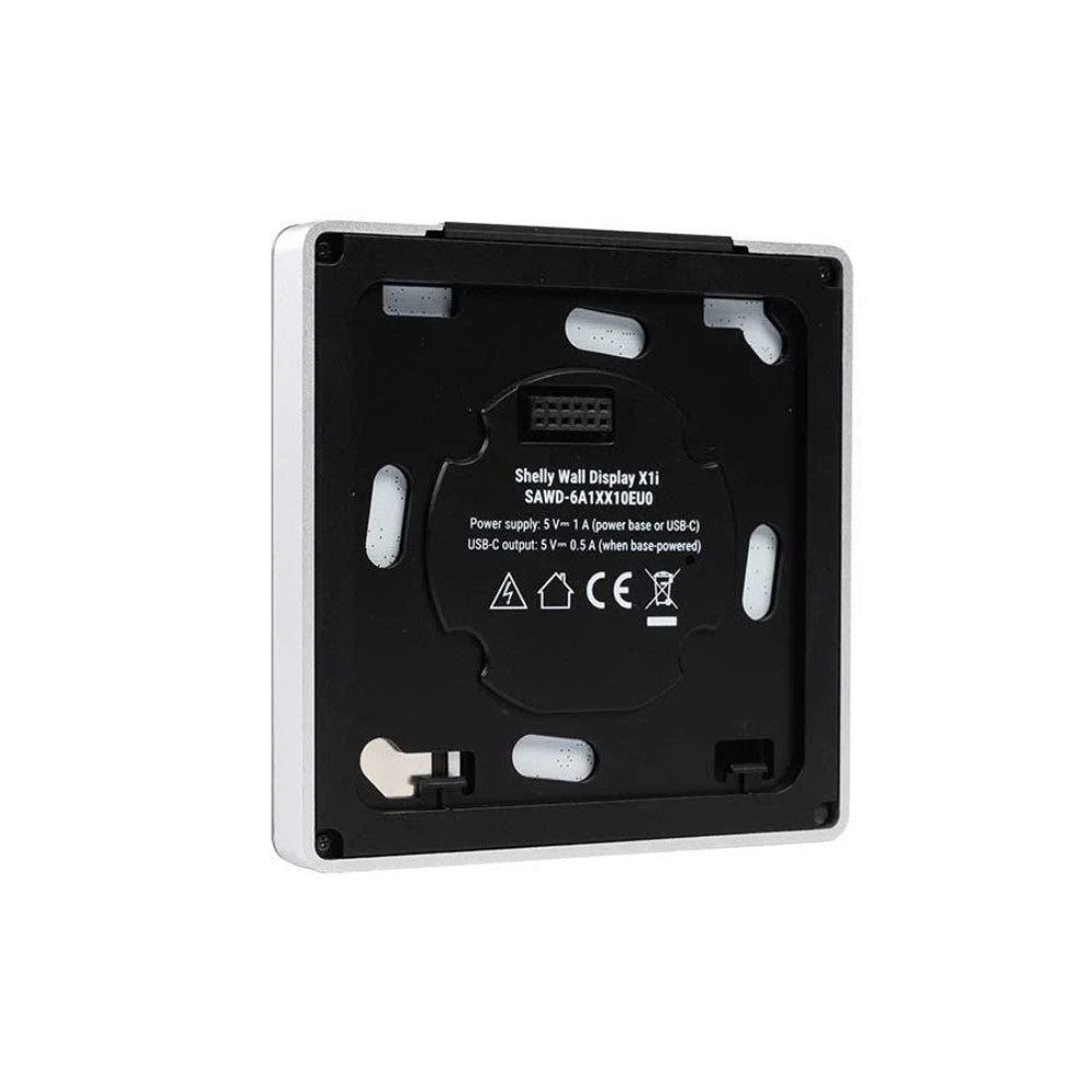Shelly Wall Display X1i – Control panel, light switch, Wi-Fi, Bluetooth, silver (SAWD-6A1XX10EU0)