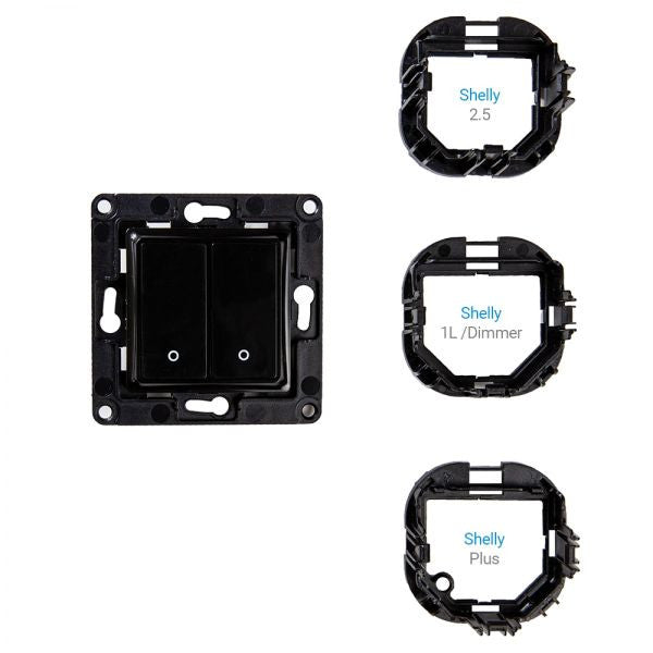 Shelly Wall Switch 2 button - Black