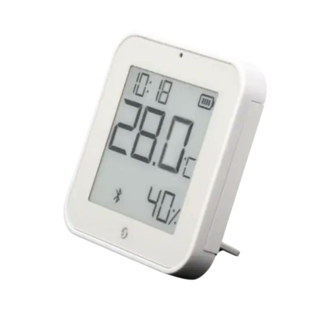 Shelly BLU H&T Display ZB – Temperature, humidity and light sensor with e-paper display, Zigbee, Bluetooth, white