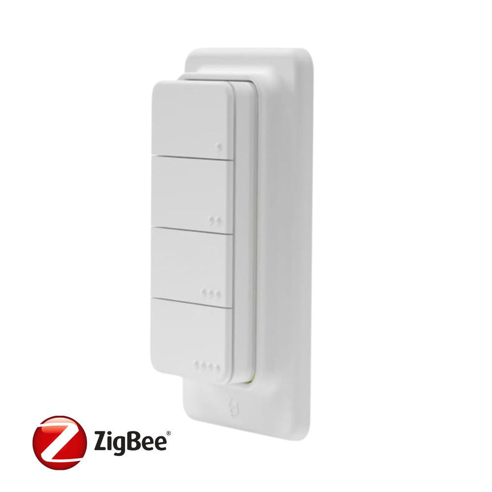 Shelly BLU RC Button 4 ZB – Four-button remote control, Bluetooth, zigbee, white