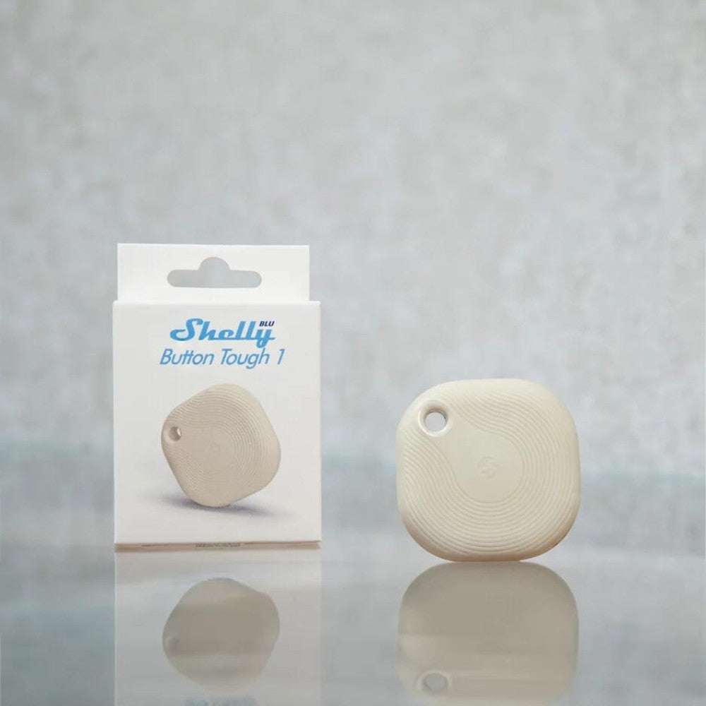 Shelly BLU Button TOUGH 1 ZB – Bluetooth, Zigbee remote control, ivory