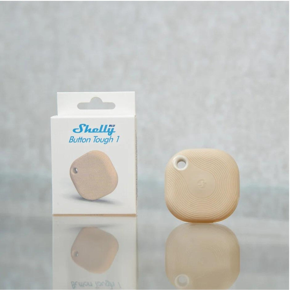 Shelly BLU Button TOUGH 1 ZB – Bluetooth, Zigbee remote control, mocha