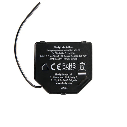 Shelly LoRa Add-on - long range communication add-on module