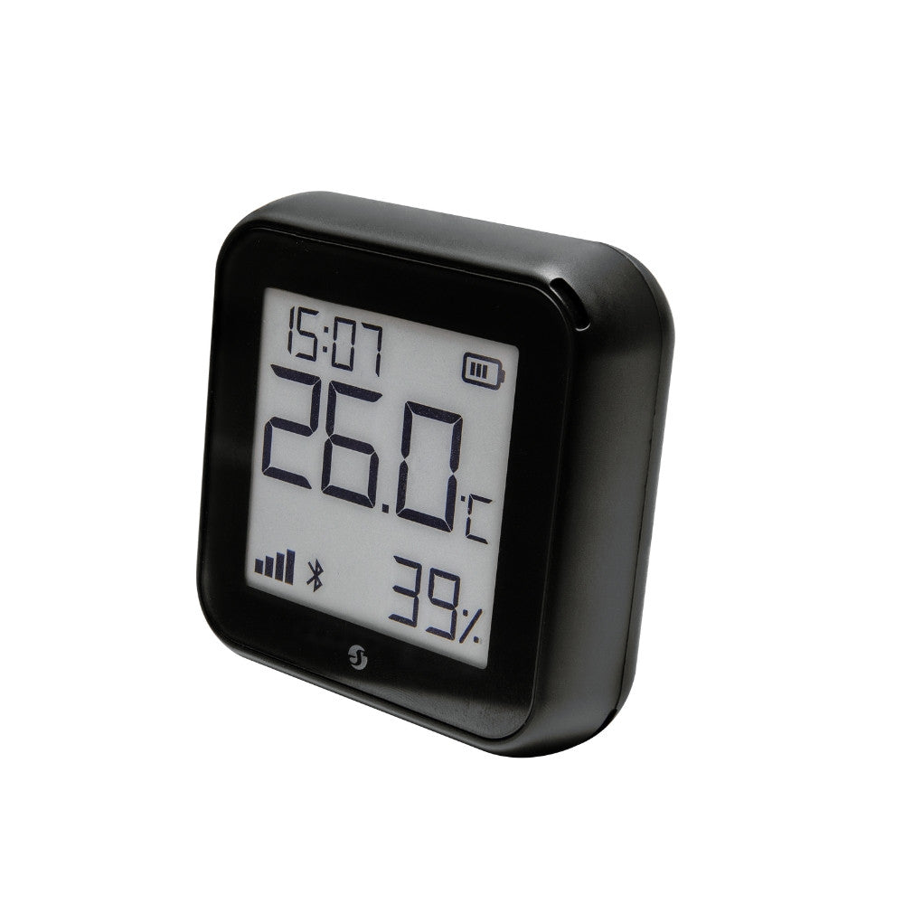 Shelly PLUS GEN3 H&T Wi-Fi + Bluetooth humidity and temperature sensor with e-paper display (black)