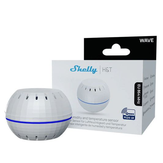 Shelly Wave (Long Range) H&T humidity and temperature sensor, white