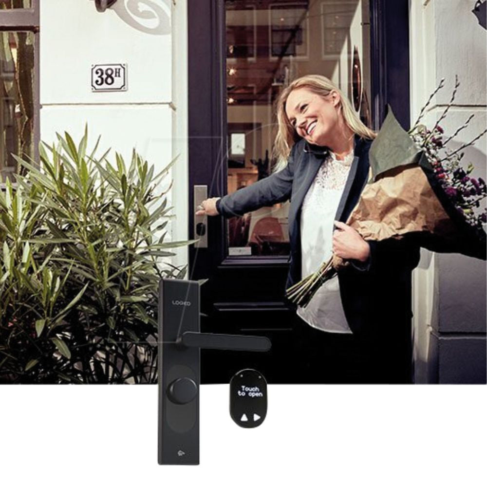 Shelly LOQED Smart Wi-Fi + Bluetooth Touch Lock, Black Edition