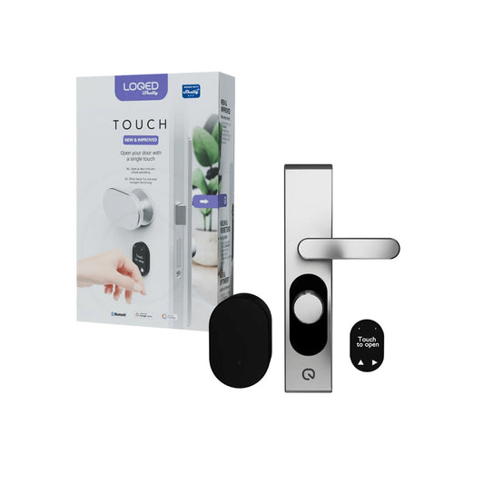 Shelly LOQED Touch Smart Lock 2s – Touchscreen smart lock, Wi-Fi, Bluetooth, silver
