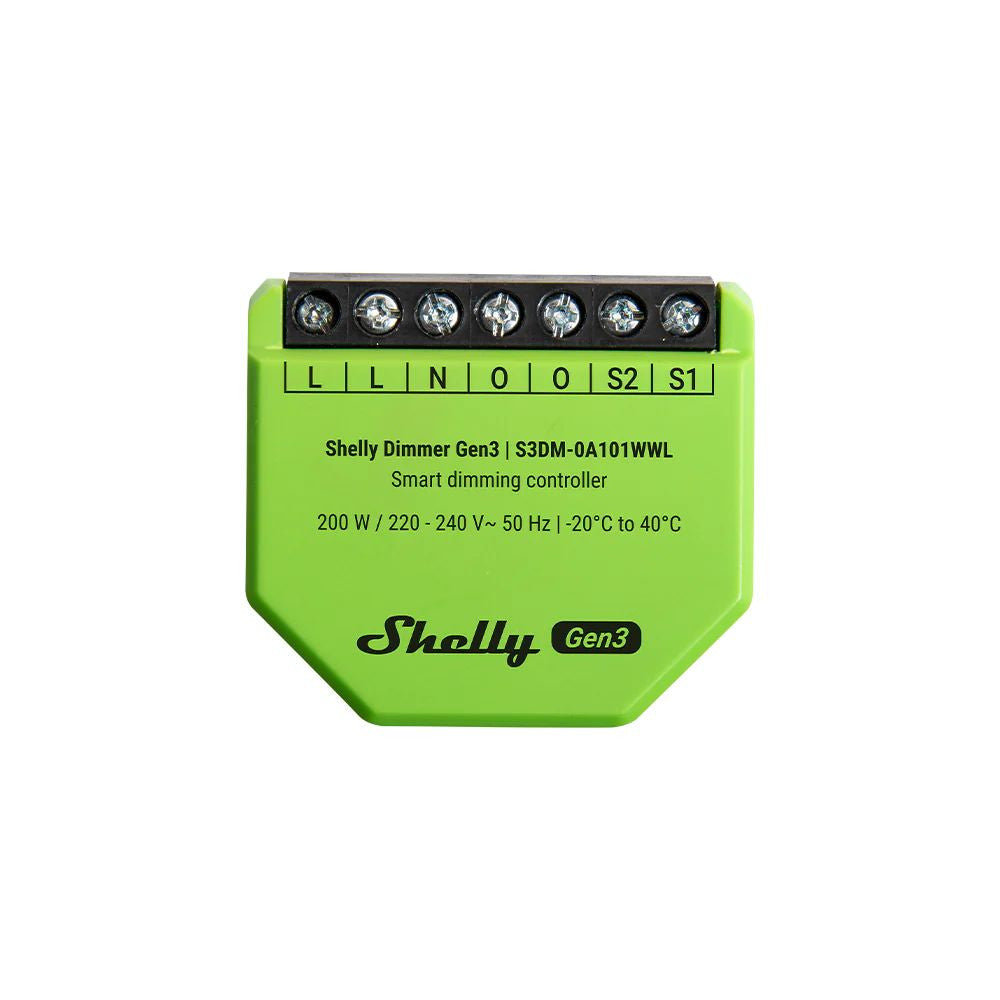 Shelly Dimmer Gen3 Wi-Fi + Bluetooth retrofit dimmer module