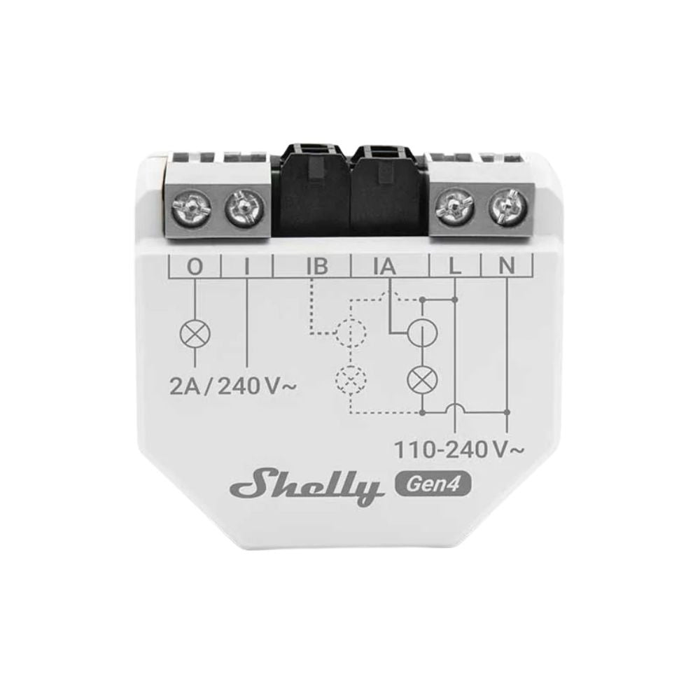 Shelly EM Gen4 – Single-phase, dual energy meter with 1x 50A current transformer and 2A contactor, Wi-Fi, Bluetooth, Zigbee, Matter (S4EM-002CXCEU)
