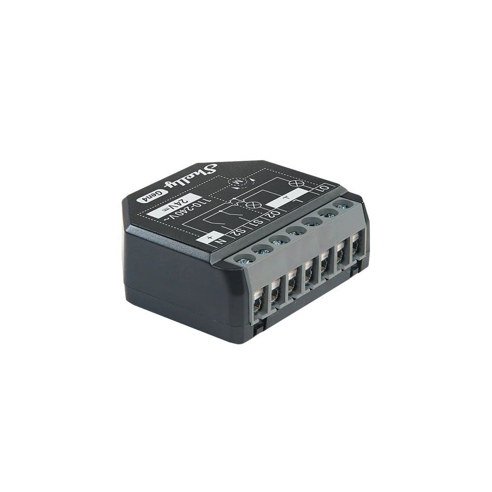 Shelly 2PM Gen4 dual channel Wi-Fi + Bluetooth / Zigbee 3.0  smart relay module with roller shutter mode