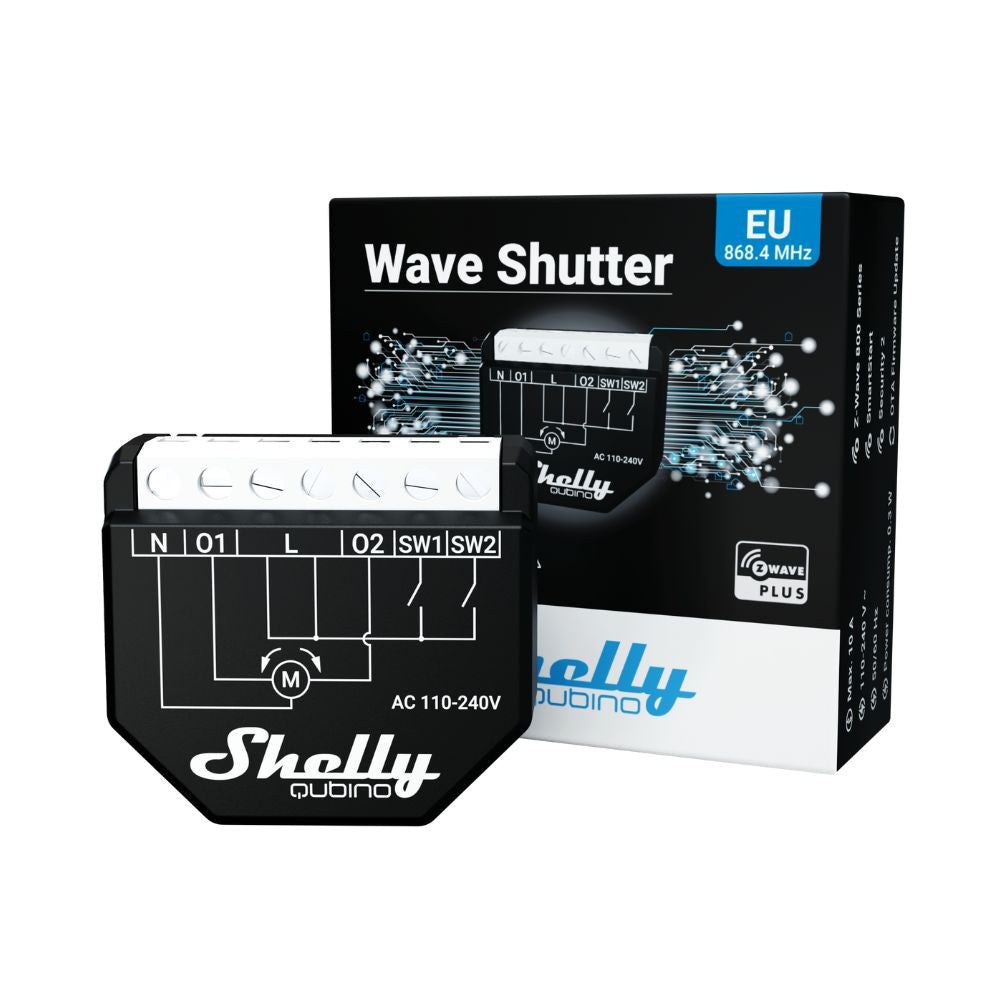 Shelly Qubino Wave Shutter smart controller for shutters, with Z-Wave protocol