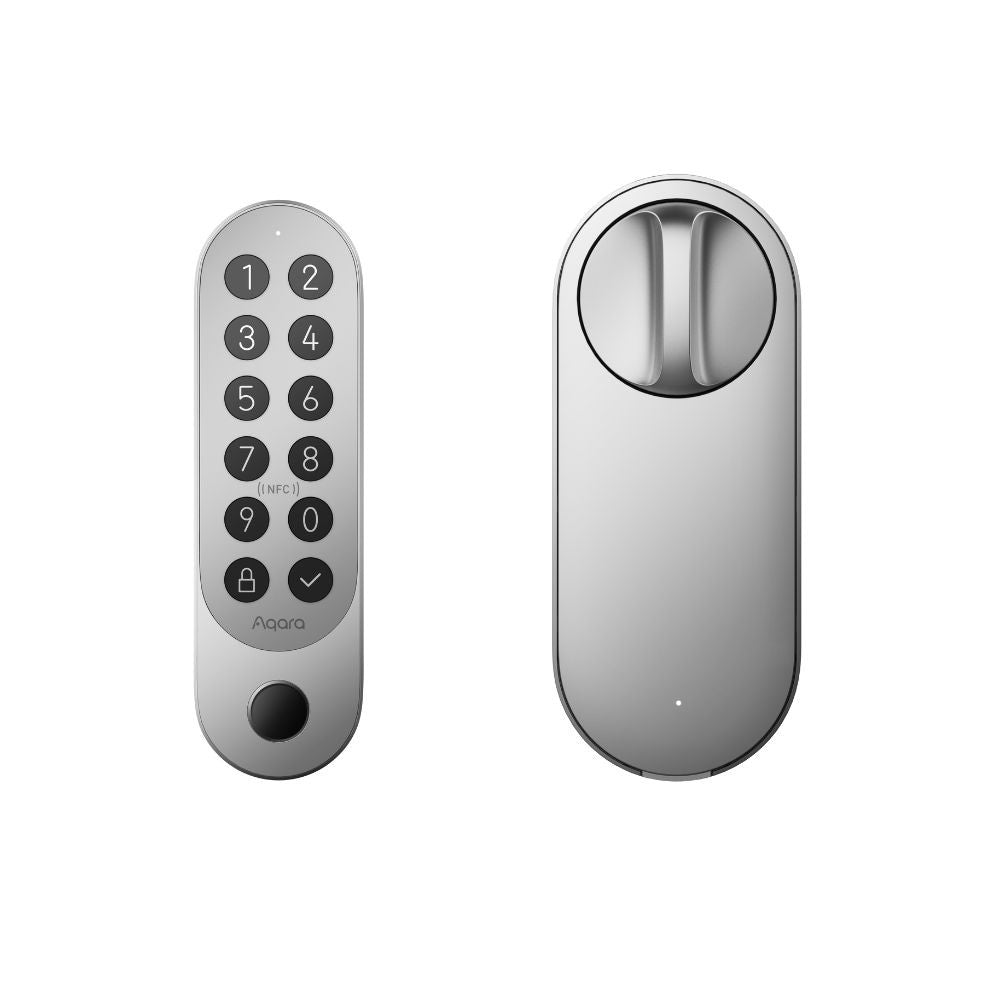 Aqara U200 smart retrofit door lock, Matter compatible, silver