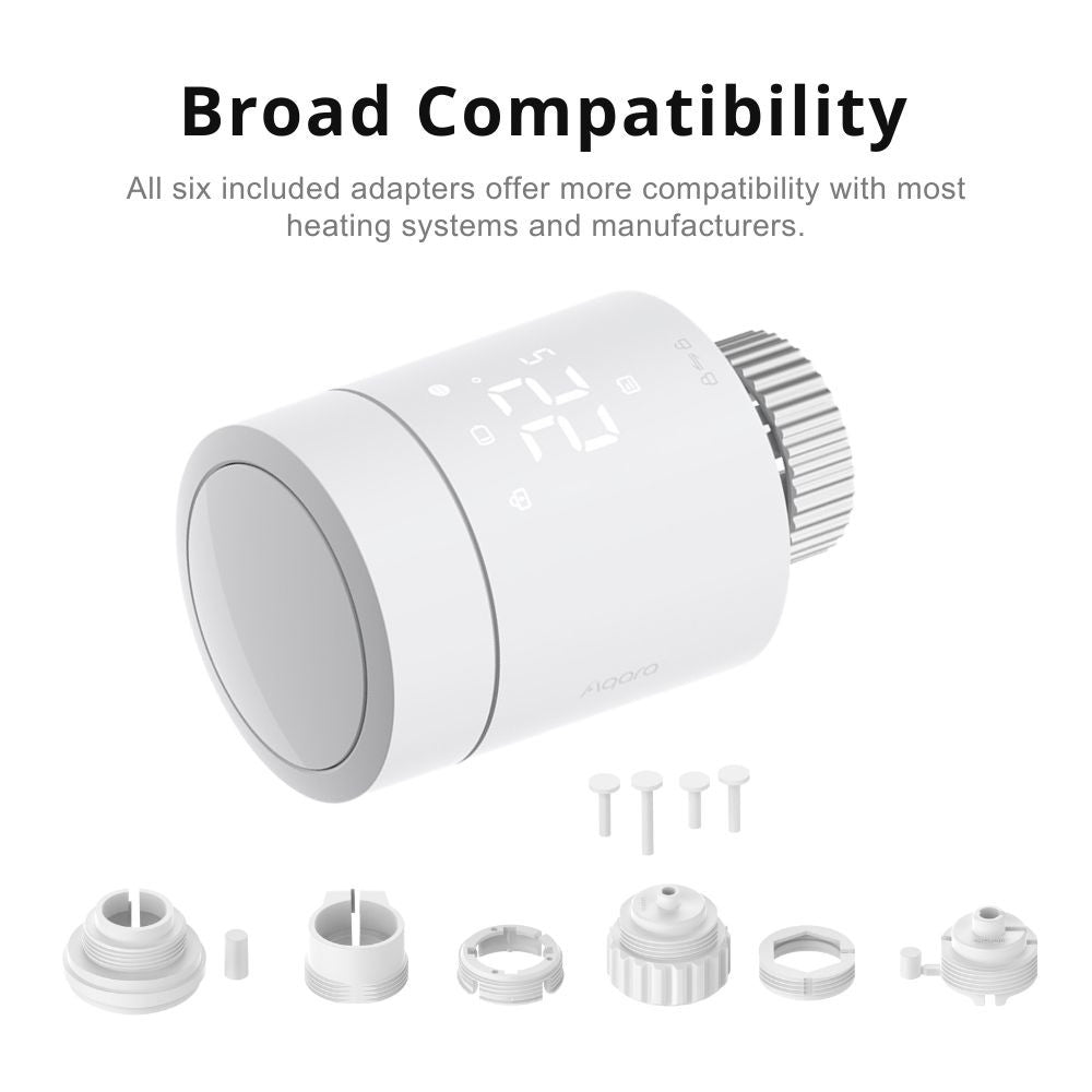 Aqara W600 Thermostat Valve – thermostatic radiator valve, Zigbee, Thread, Matter (WT-A03D)