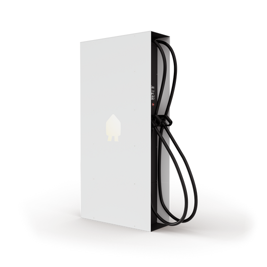 Smappee EV Ultra Dual White samostojeća DC punionica s dva CCS2 priključka, 2 × 120 kW
