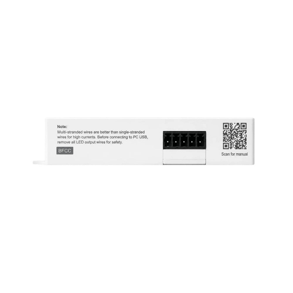 Gledopto AeX2gis – Two-channel WLED controller with relay and fuse, Wi-Fi, RF  (GL-C-116WL-RF)