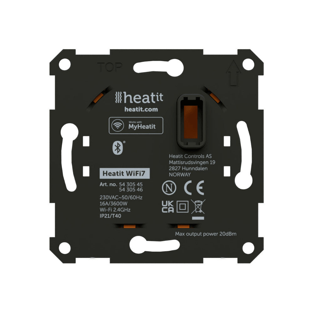 HeatIt WIFI7 – Thermostat, Wi-Fi, Bluetooth, black (5430546)