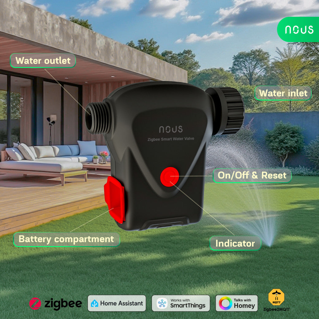 Nous L14 Tuya Zigbee smart irrigation valve