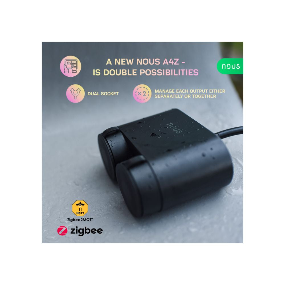 Nous A4Z smart Tuya Zigbee outdoor power strip