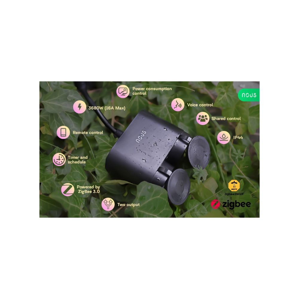 Nous A4Z smart Tuya Zigbee outdoor power strip