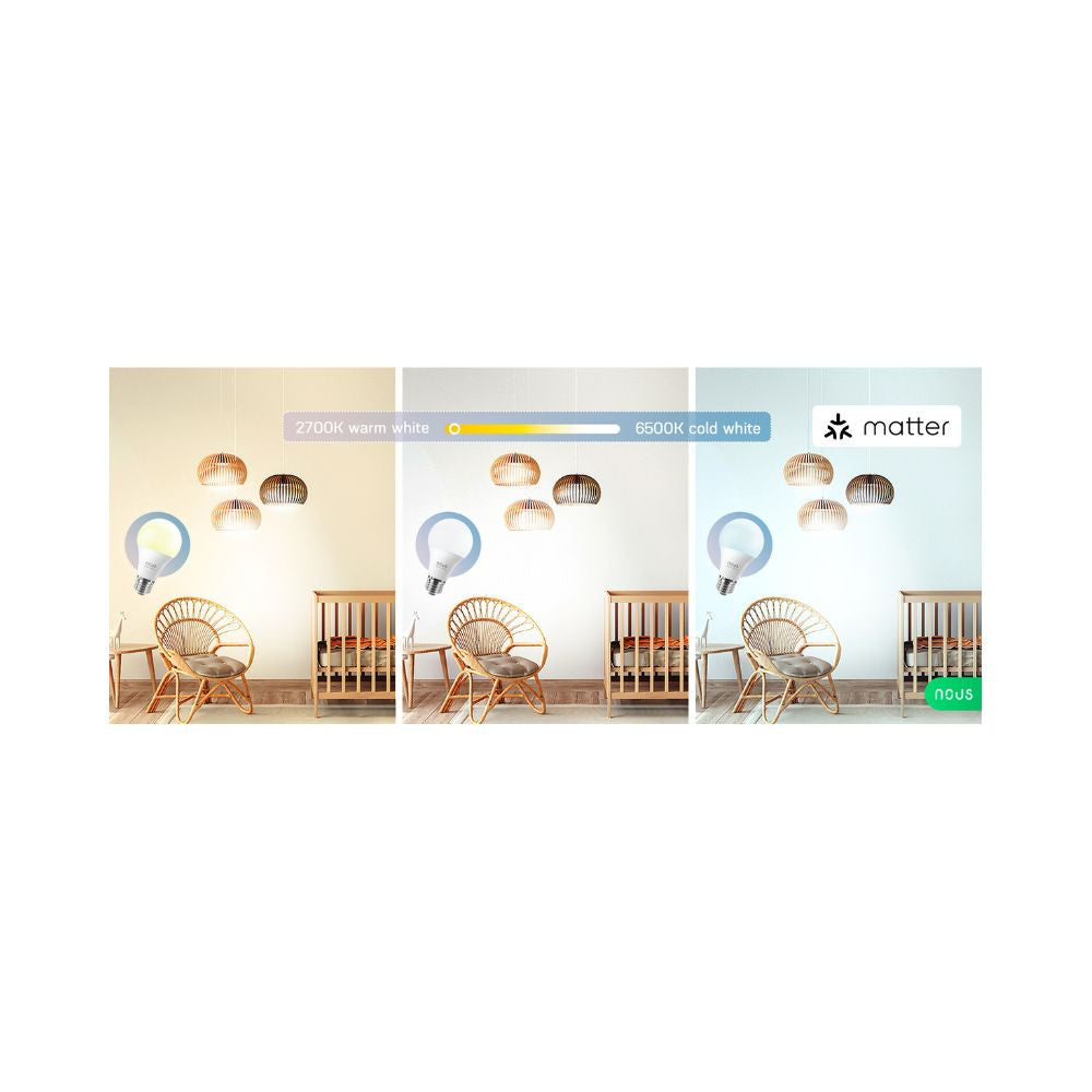 Nous P3 smart Tuya Wi-Fi RGB bulb (E27 socket), Matter compatible
