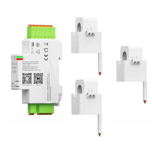 Nous D4Z - Tuya Zigbee smart DIN-rail three-phase power meter (3x120A)