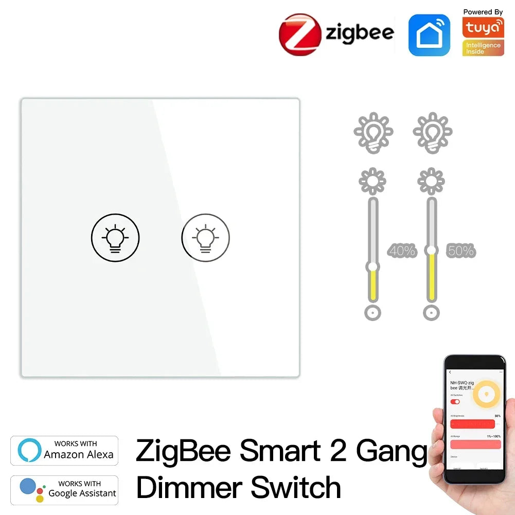 ZigBee Multi-gang Smart Light Dimmer Switch