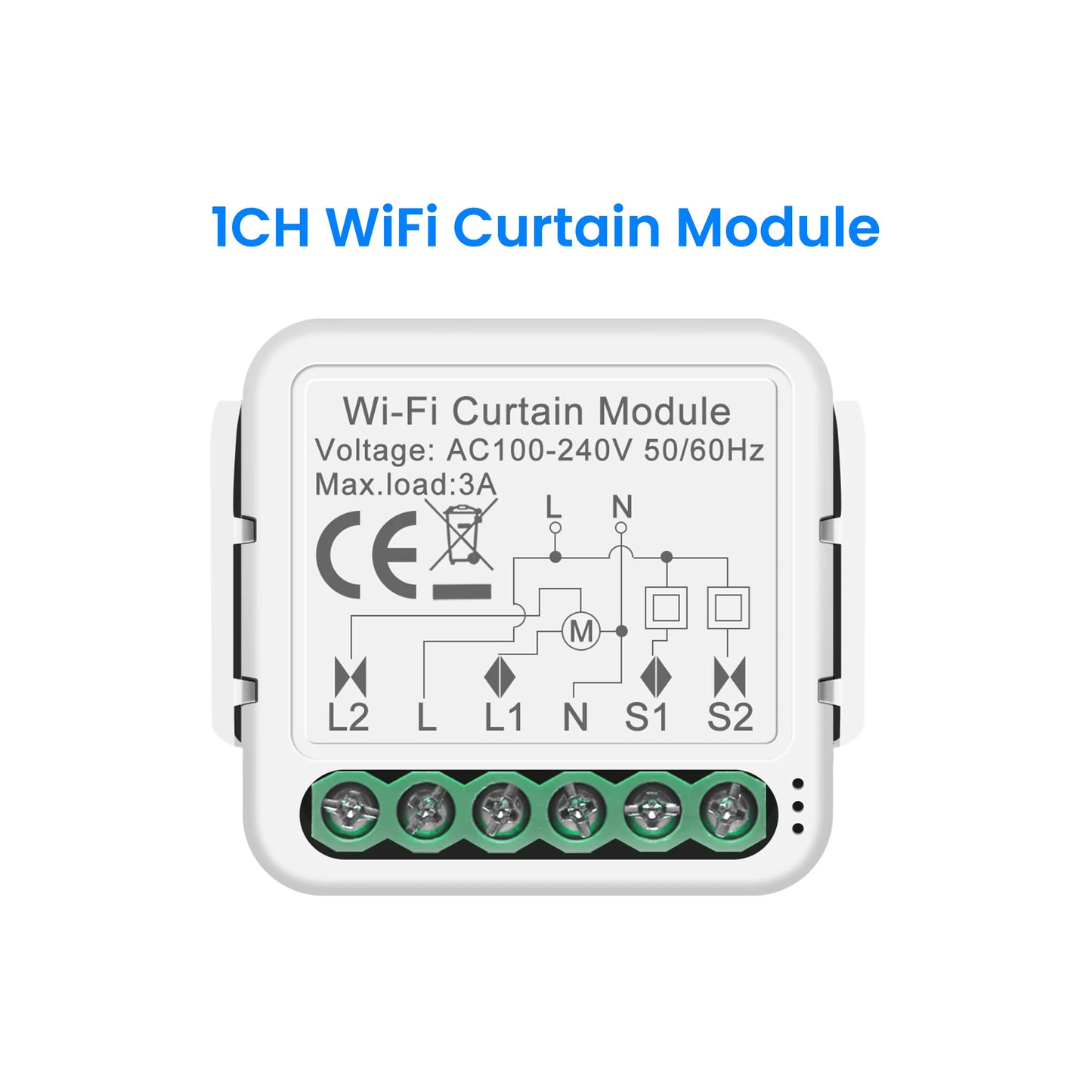 Tuya Smart ZigBee/Wi-Fi RF433 Curtain Switch Module