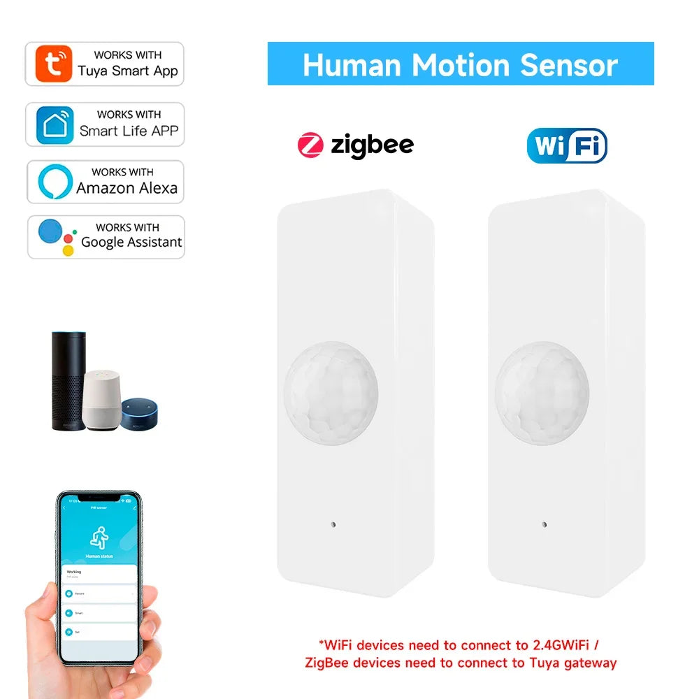 Tuya WiFi Zigbee PIR Motion Sensor