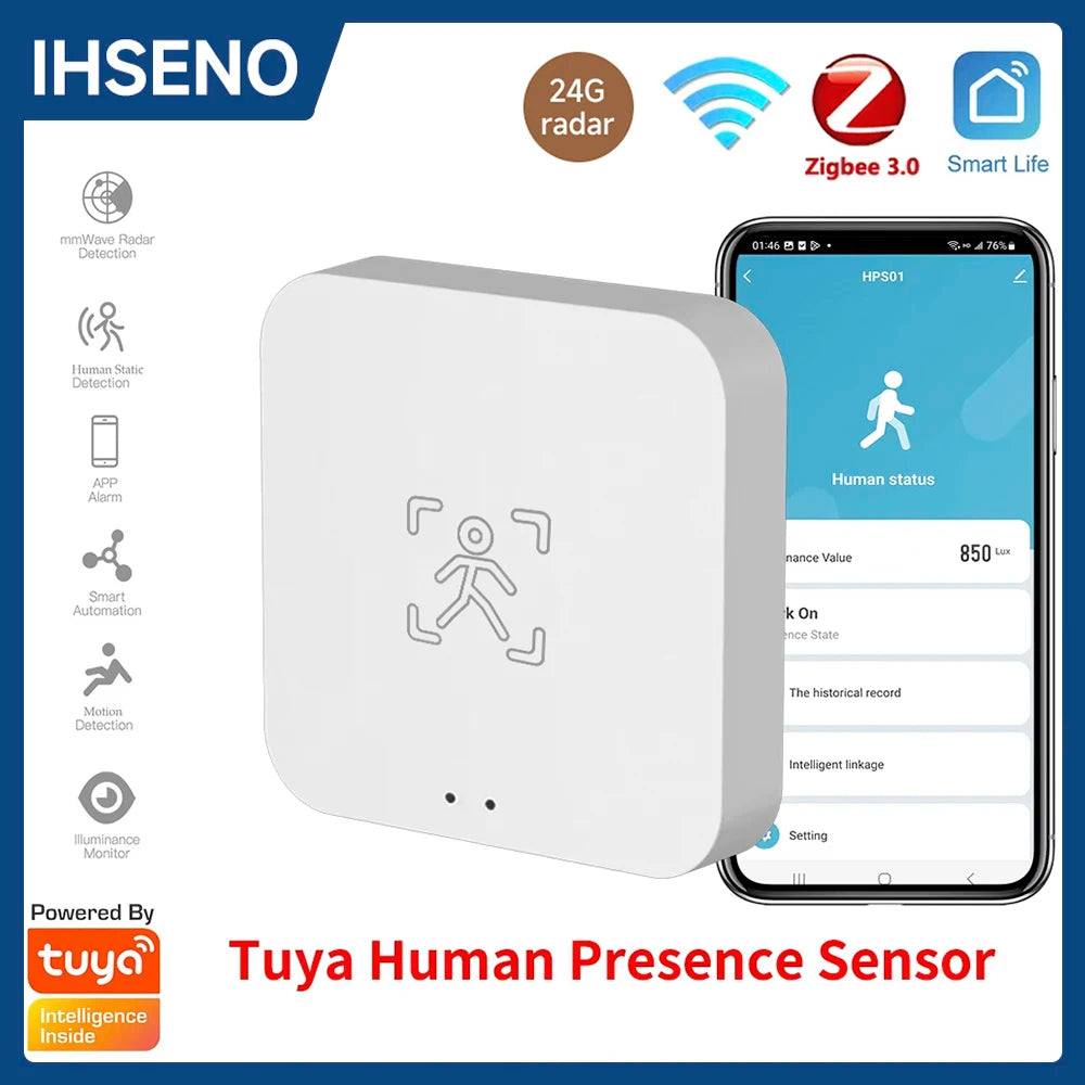 Tuya Zigbee WiFi Motion Sensor 24G