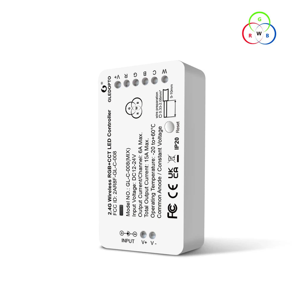 GLEDOPTO ZigBee 3.0 DC12-24V RGB+CCT RGBW