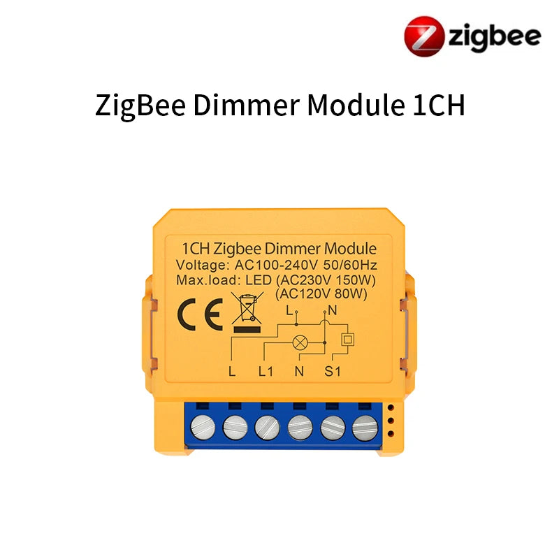 Tuya WiFi/ZigBee 1/2 Gang Dimmer Light Switch Module