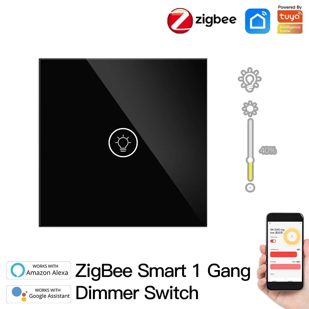 ZigBee Multi-gang Smart Light Dimmer Switch