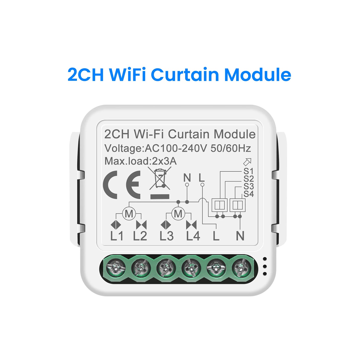 Tuya Smart ZigBee/Wi-Fi RF433 Curtain Switch Module