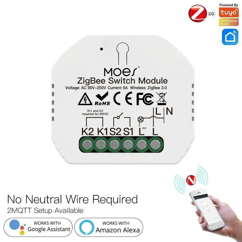 MOES Tuya ZigBee 3.0 Smart Relay Modules