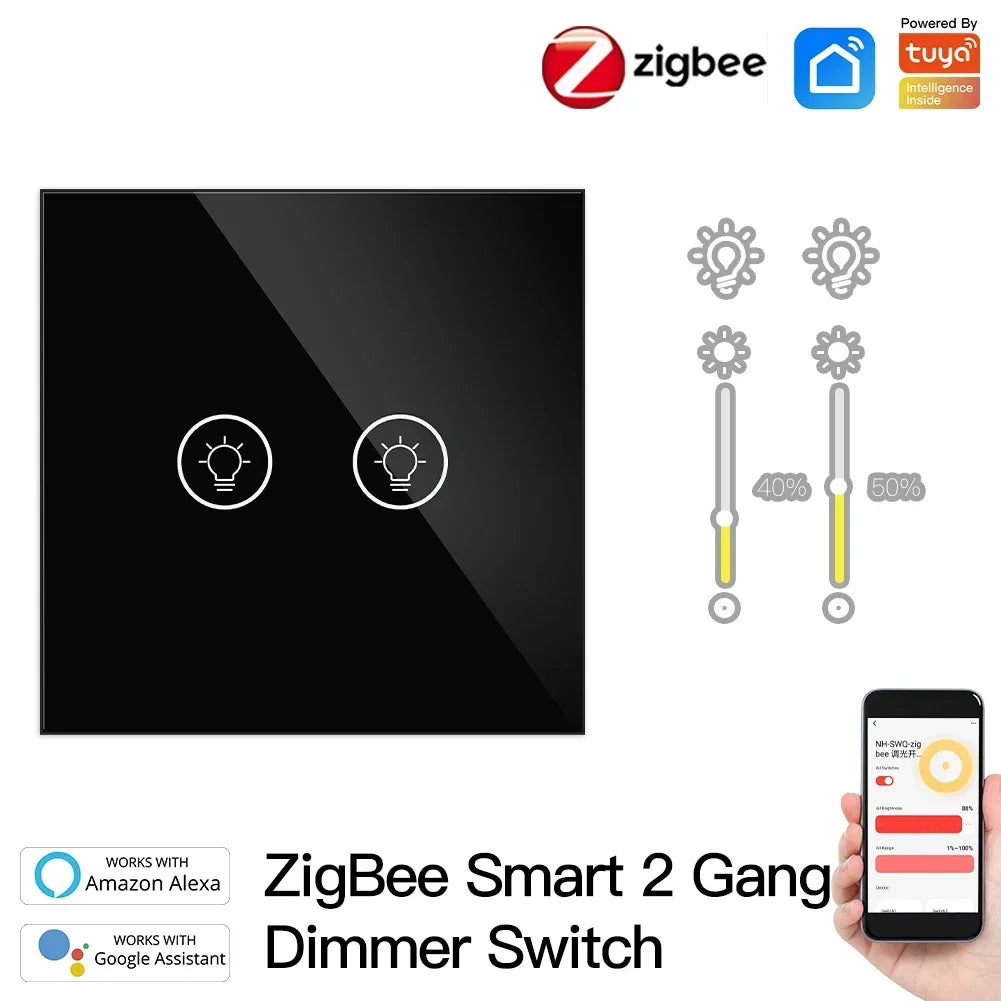 ZigBee Multi-gang Smart Light Dimmer Switch