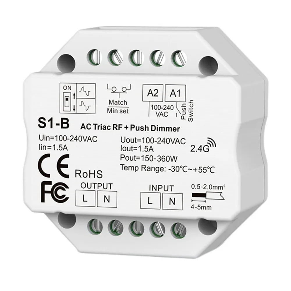 Zigbee / WiFi / RF AC Triac Dimmer
