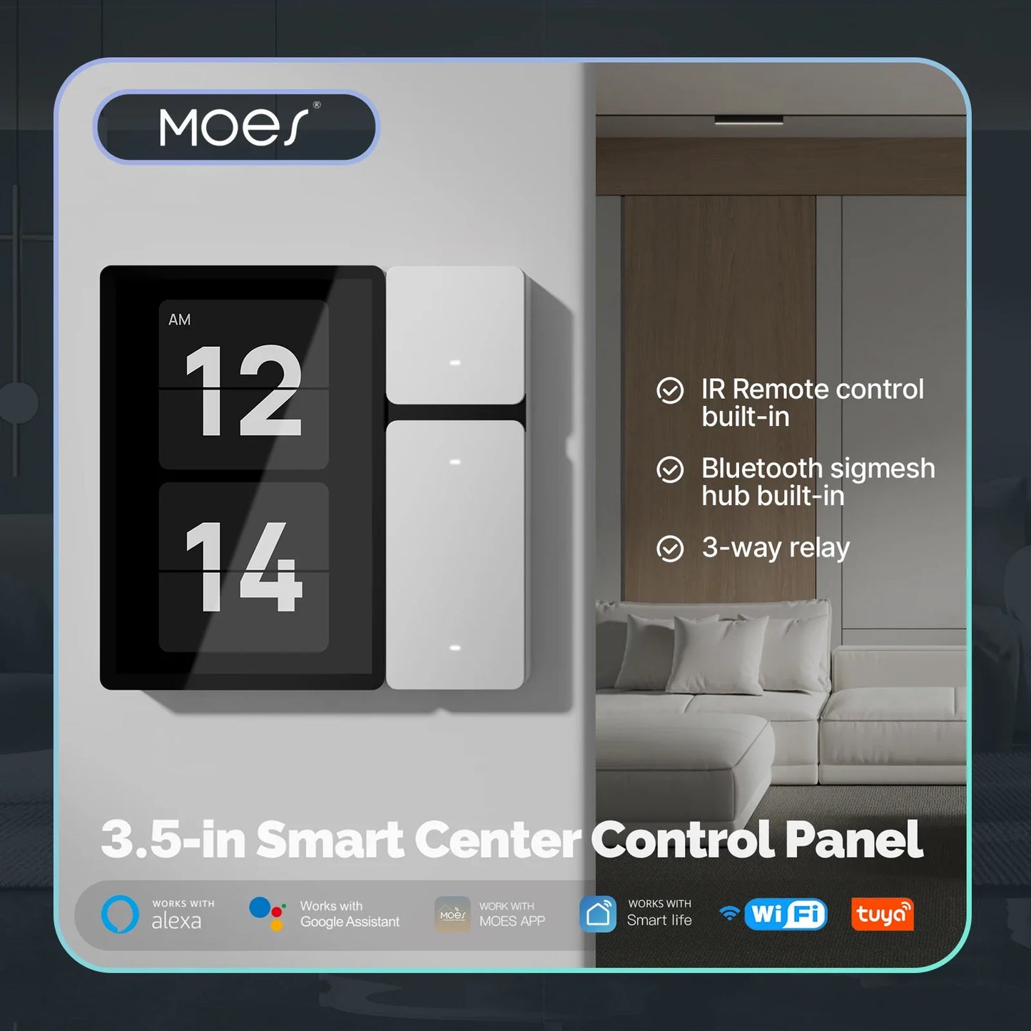 Tuya WiFi Smart Control Panel 3.5" Touch Screen