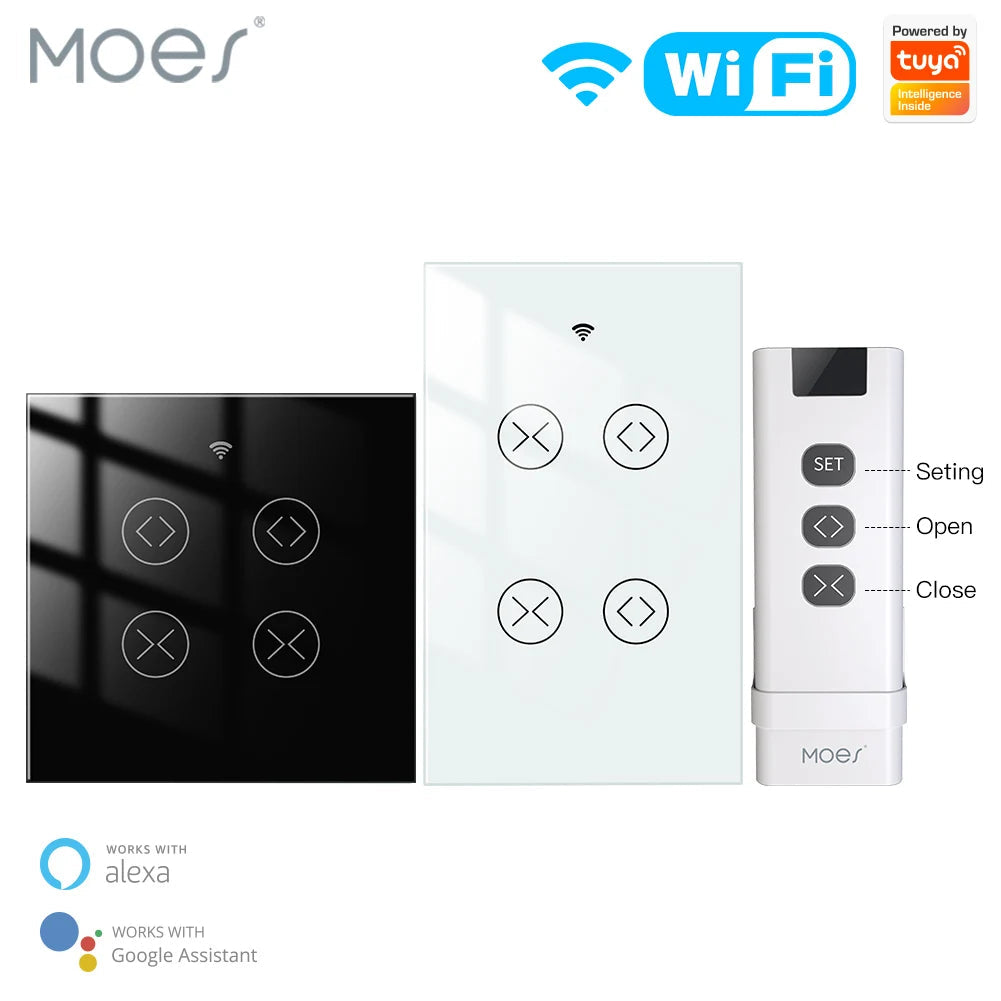 MOES Tuya WiFi RF Curtain Blind Switch