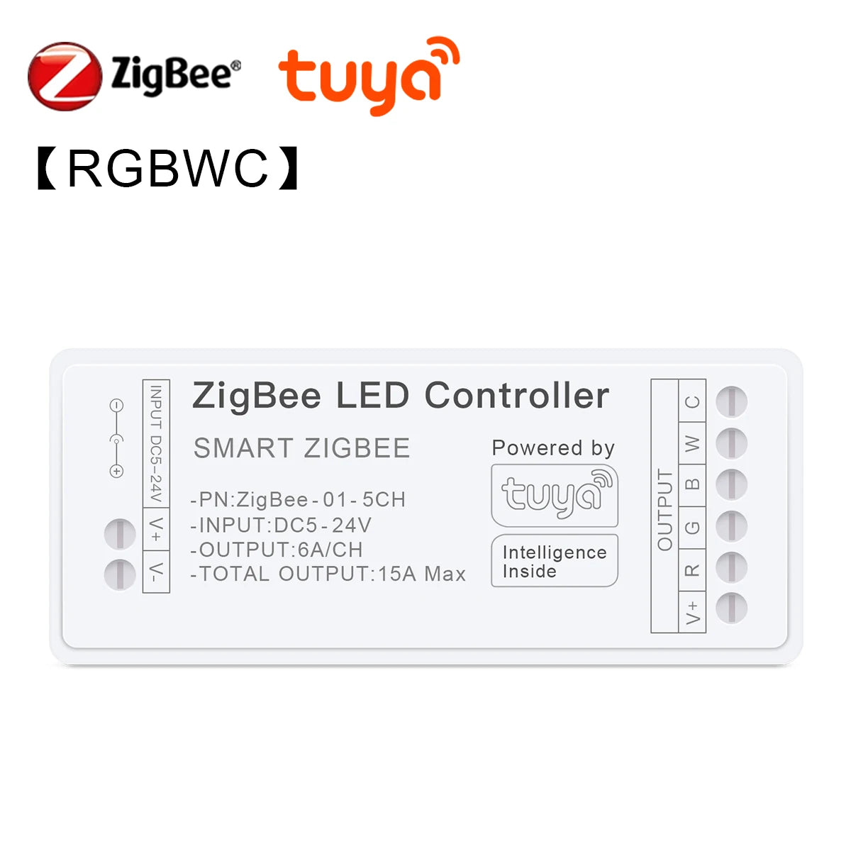 Zigbee 3.0 CCT RGBW RGB Controller LED Strip Lights Dimmer