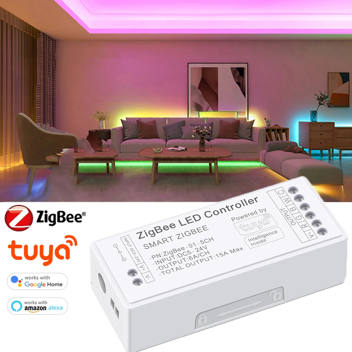 Zigbee 3.0 WiFi LED kontroler 2.4GHz
