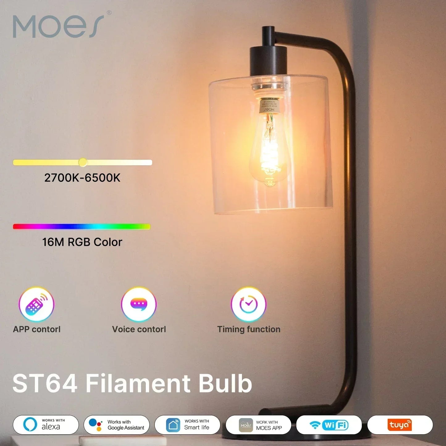 MOES Tuya WiFi Smart Light Bulbs